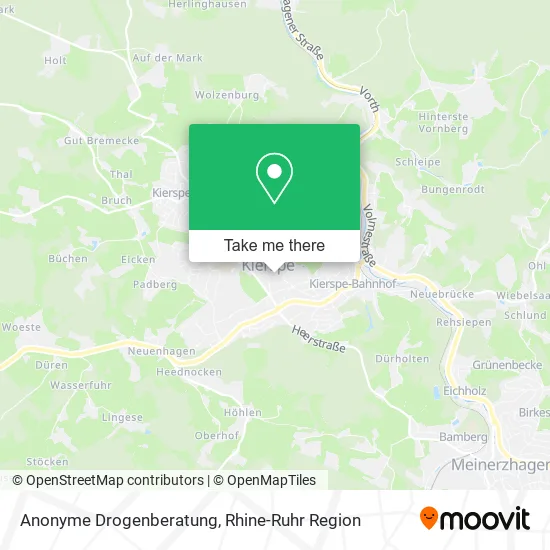 Карта Anonyme Drogenberatung