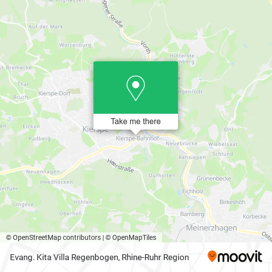 Evang. Kita Villa Regenbogen map