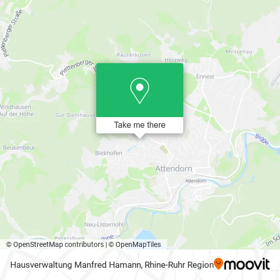 Карта Hausverwaltung Manfred Hamann