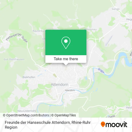 Freunde der Hanseschule Attendorn map