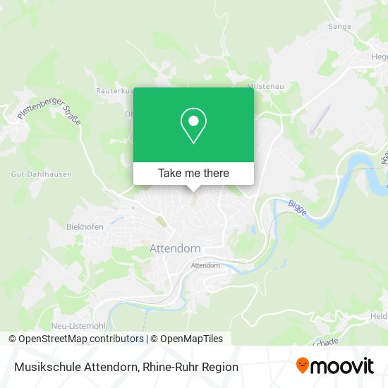 Musikschule Attendorn map