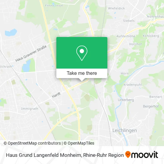 Карта Haus Grund Langenfeld Monheim