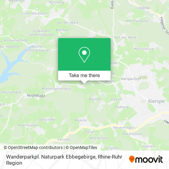 Карта Wanderparkpl. Naturpark Ebbegebirge