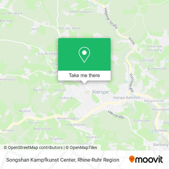 Songshan Kampfkunst Center map