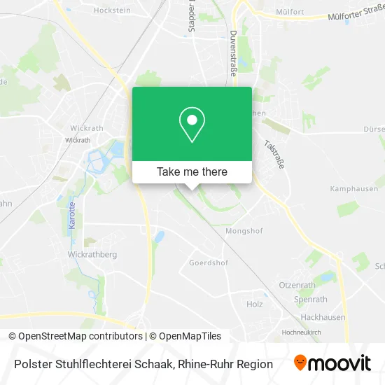 Карта Polster Stuhlflechterei Schaak