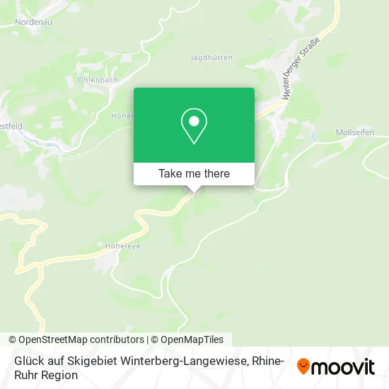 Карта Glück auf Skigebiet Winterberg-Langewiese