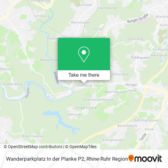 Wanderparkplatz In der Planke P2 map