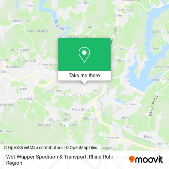 Wst Wupper Spedition & Transport map