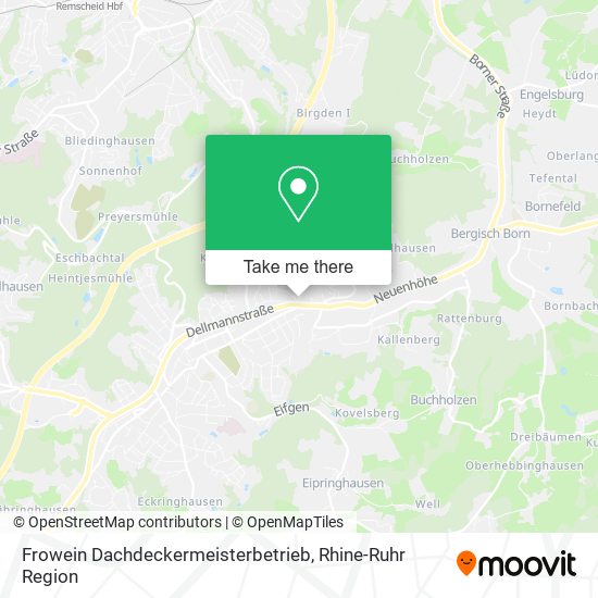 Frowein Dachdeckermeisterbetrieb map