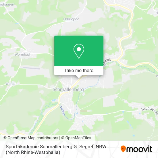 Sportakademie Schmallenberg G. Segref map
