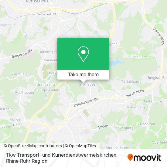 Карта Tkw Transport- und Kurierdienstwermelskirchen