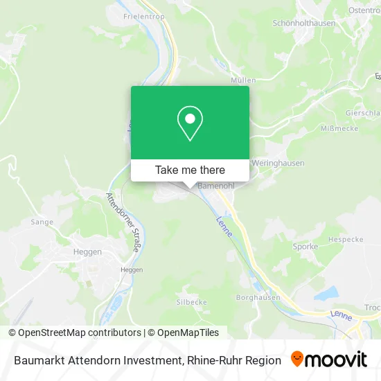 Карта Baumarkt Attendorn Investment
