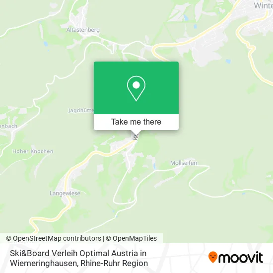 Карта Ski&Board Verleih Optimal Austria in Wiemeringhausen
