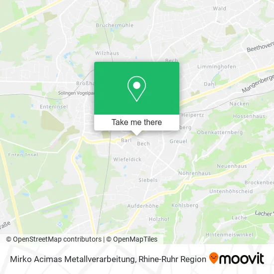 Карта Mirko Acimas Metallverarbeitung