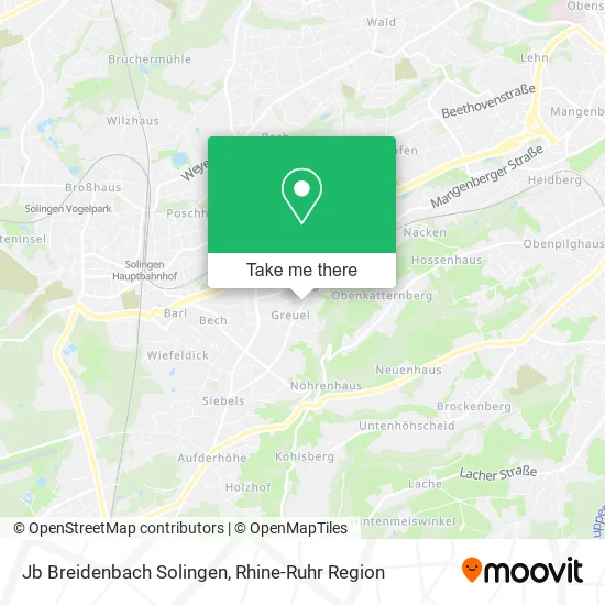 Карта Jb Breidenbach Solingen