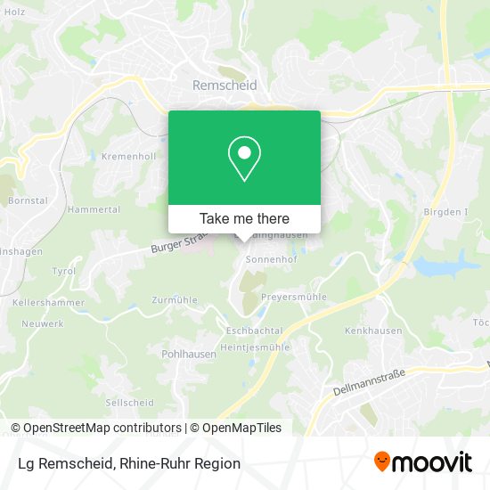 Lg Remscheid map