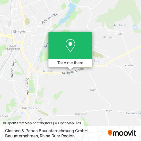 Карта Classen & Papen Bauunternehmung GmbH Bauunternehmen