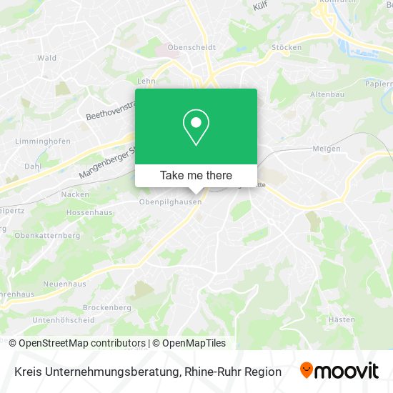 Kreis Unternehmungsberatung map