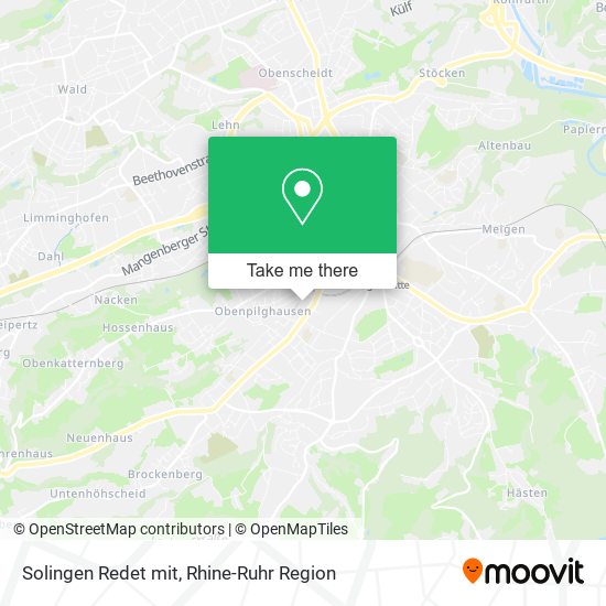 Solingen Redet mit map