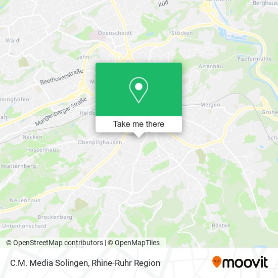 C.M. Media Solingen map