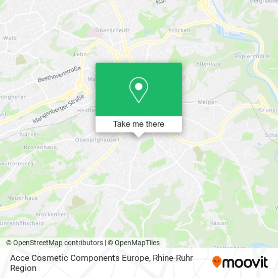 Acce Cosmetic Components Europe map