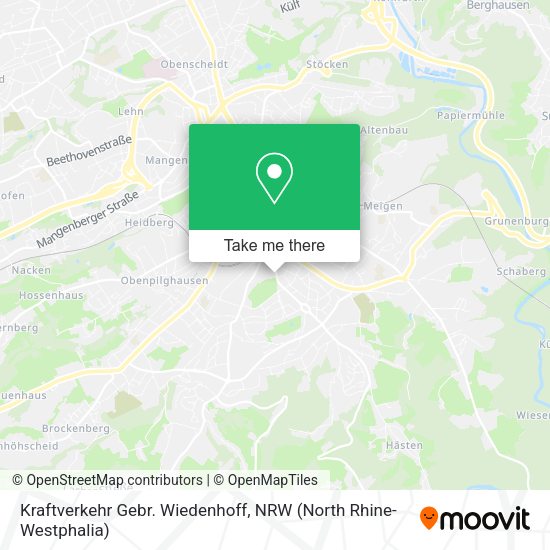 Kraftverkehr Gebr. Wiedenhoff map