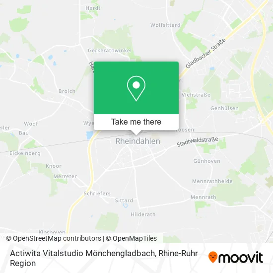 Карта Actiwita Vitalstudio Mönchengladbach