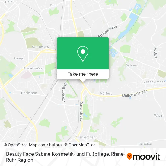 Карта Beauty Face Sabine Kosmetik- und Fußpflege