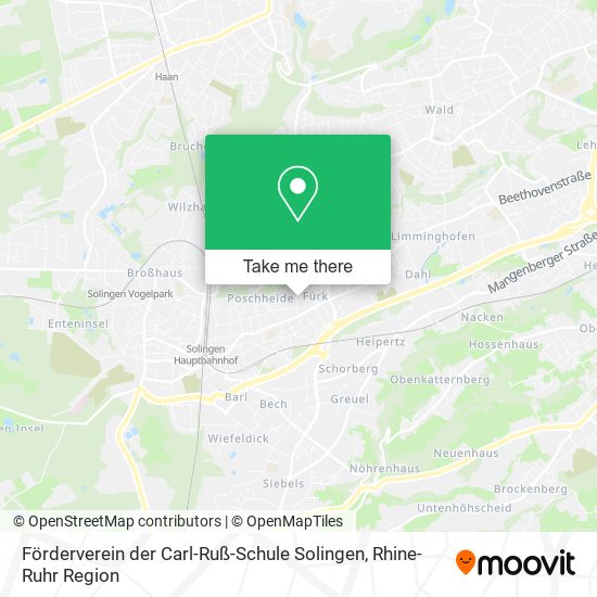 Förderverein der Carl-Ruß-Schule Solingen map