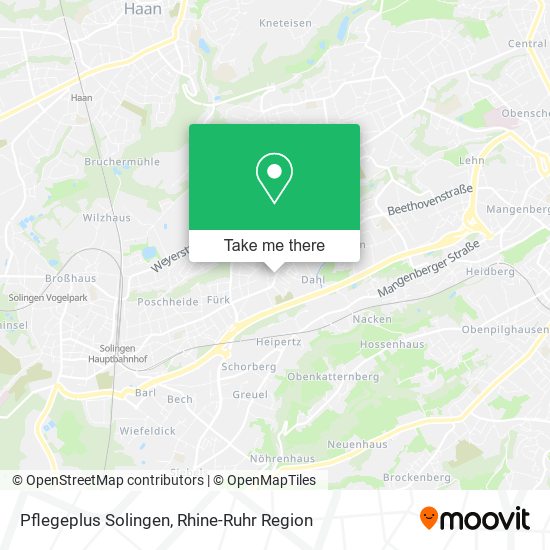 Pflegeplus Solingen map