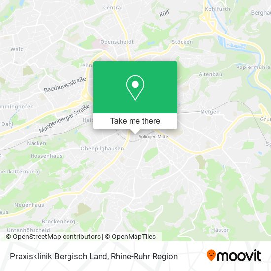 Praxisklinik Bergisch Land map