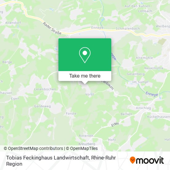 Tobias Feckinghaus Landwirtschaft map