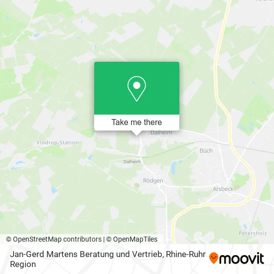 Карта Jan-Gerd Martens Beratung und Vertrieb