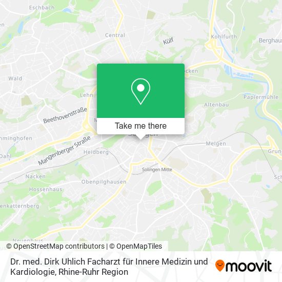 Dr. med. Dirk Uhlich Facharzt für Innere Medizin und Kardiologie map