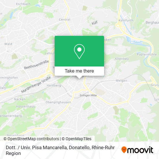 Dott. / Univ. Pisa Mancarella, Donatello map