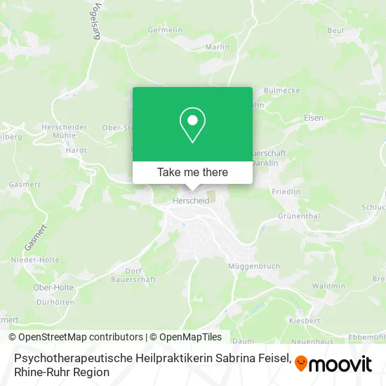 Карта Psychotherapeutische Heilpraktikerin Sabrina Feisel