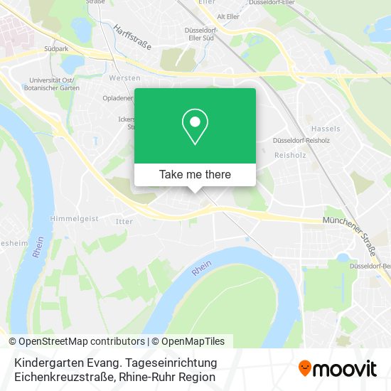 Карта Kindergarten Evang. Tageseinrichtung Eichenkreuzstraße