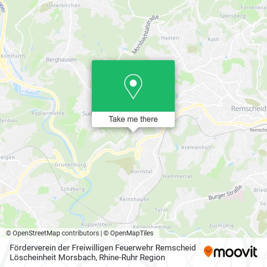 Förderverein der Freiwilligen Feuerwehr Remscheid Löscheinheit Morsbach map