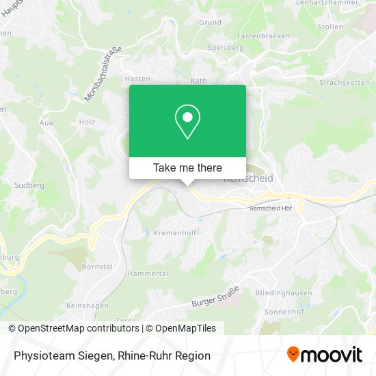 Physioteam Siegen map