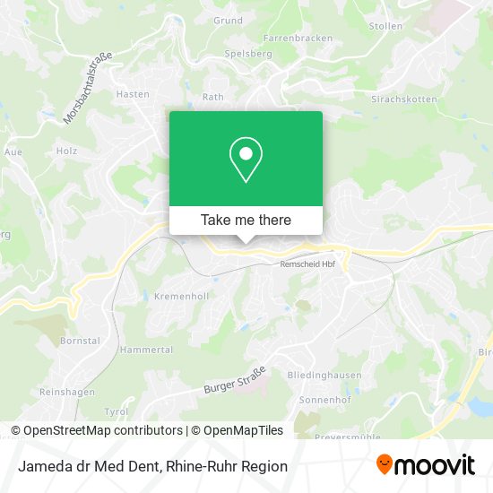 Jameda dr Med Dent map