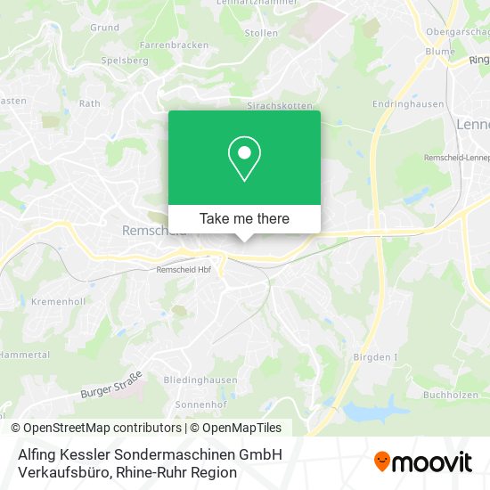 Alfing Kessler Sondermaschinen GmbH Verkaufsbüro map