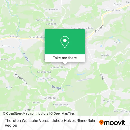 Карта Thorsten Wünsche Versandshop Halver