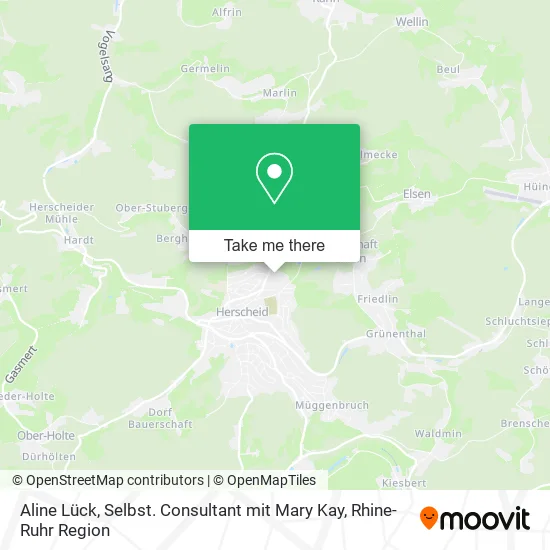 Карта Aline Lück, Selbst. Consultant mit Mary Kay