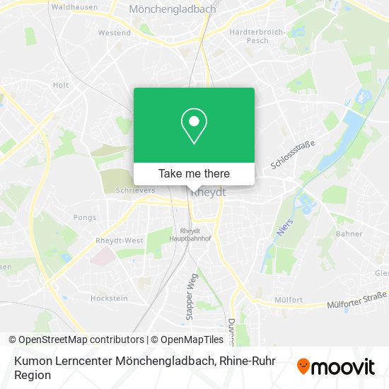 Карта Kumon Lerncenter Mönchengladbach