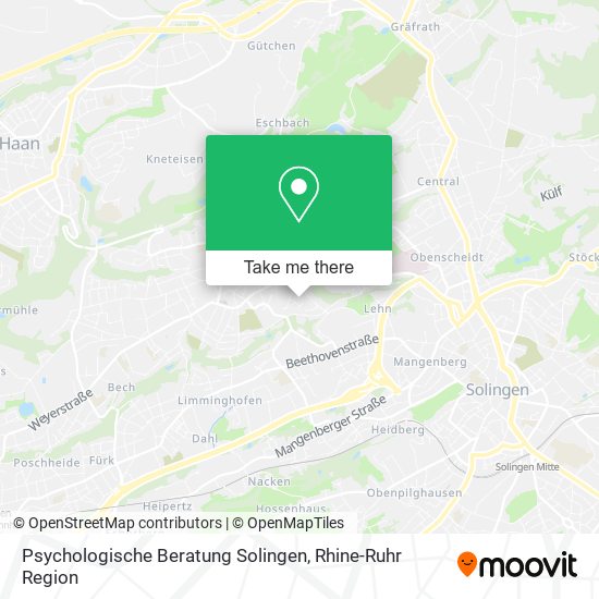 Psychologische Beratung Solingen map