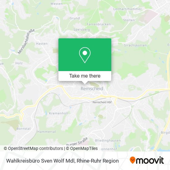 Wahlkreisbüro Sven Wolf Mdl map