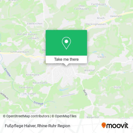 Карта Fußpflege Halver