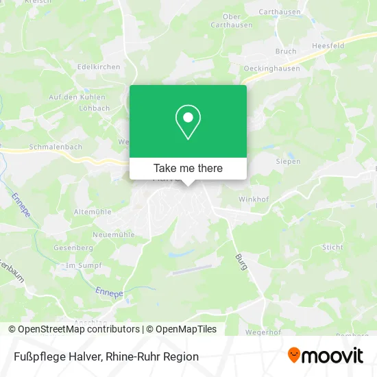 Карта Fußpflege Halver