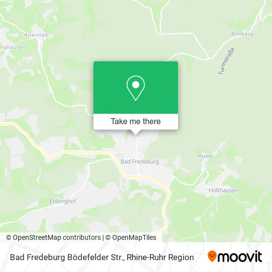 Карта Bad Fredeburg Bödefelder Str.