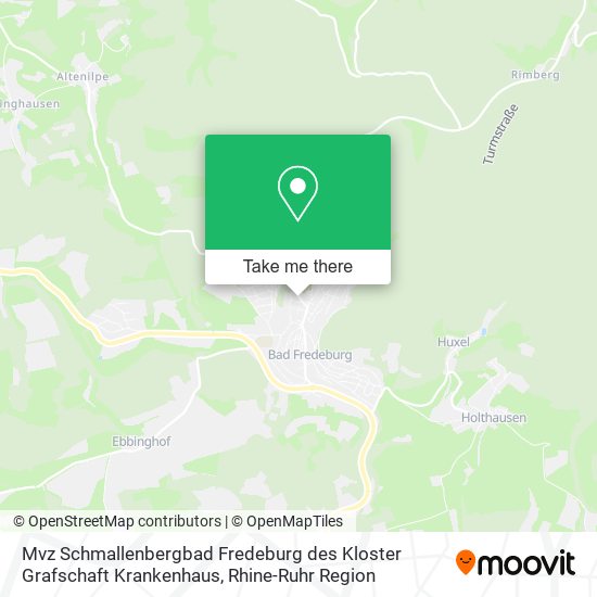 Mvz Schmallenbergbad Fredeburg des Kloster Grafschaft Krankenhaus map